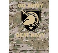 GO ARMY BEAT NAVY West Point USMA 8.5" x 11" 200 page lined notebook leaderbook in US Army Objective Camouflage Pattern (OCP)