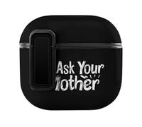 Go Ask Your Mother Hard Shell Case Skin Accessories Cover with Secure Lock Clip Compatible with AirPods 4