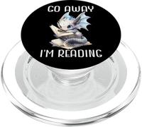 Go Away I'm Reading a Book Dragon Books and Dragons Bookish PopSockets PopGrip for MagSafe