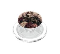 Go Away I'm Reading Skeleton Dark Floral Rose Book Fall Arts PopSockets PopGrip for MagSafe
