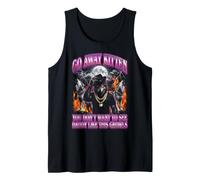 GO Away Kitten Daddy Growls Funny Wolf Tank Top