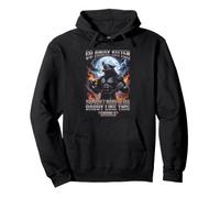 Go Away Kitten You Don't Want to See Daddy Like This Meme Pullover Hoodie