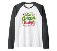 Go Baby Green Raglan Baseball Tee