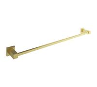 Go Bathrooms Froma 600mm Gold Bathroom Towel Rail Slim Bar Minimalist Design Wall Mounted Brushed Gold Towel Holder Premium Solid Brass Construction