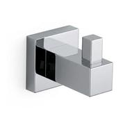 Go Bathrooms Froma Chrome Robe Hook Sleek Minimalist Square Towel Hook Wall Mounted Solid Brass Bath Robe Hanger Premium Polished Chrome Finish Bathroom Accessory