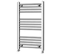 Go Bathrooms Nola Bathroom Towel Rail Heated Bathroom Radiator Wall Mounted Ladder Rail Chrome - 770mm x 500mm