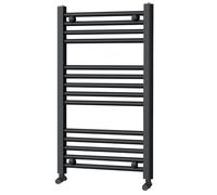 Go Bathrooms Nola Bathroom Towel Rail Heated Bathroom Radiator Wall Mounted Ladder Rail Grey - 770mm x 500mm