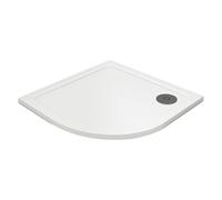 Go Bathrooms Quadrant Shower Tray 900mm Low Profile 30mm Shower Tray Strong Gel Coated Finish Adjustable Height Showering Cubicle Tray | Delton