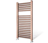 Go Bathrooms Towel Radiator 770x400mm Classic Bronze Rail | Wall-mounted slim ladder designer heated towel radiator in an antique bronze finish. Ideal for modern bathrooms.