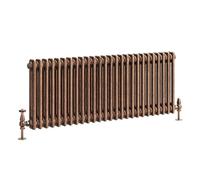 Go Bathrooms Traditional 2 Column Radiator 400x1190mm Copper