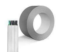 GO BEYOND YOURSEIF 0.75-1.5mm² 16-24C Flat Elevator Traveling Cable, High Flex Flame-Retardant Hoist Door Wire, Copper With PVC Jacket, for Cranes, Telescopic Doors, and Lifts(33ft,1mm²-18C)
