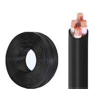 GO BEYOND YOURSEIF 1.5-6mm² 4-Core Copper Power Cable - Flexible Flame-Retardant, Eco-Friendly, Oxygen-Free Copper Wire For Industrial, Building & Electrical Wiring(100ft,2.5mm2-4c)