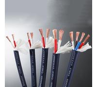 GO BEYOND YOURSEIF 2/4/6/8 Conductor Professional Speaker Cable, 10/12/14/16 AWG 4N OFC HiFi Audio Wire With Flexible PVC Sheath For Studio, Stage & Home Audio(15ft,2C-14A)