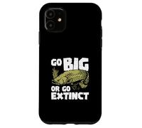 Go Big Or Go Extinct Funny Ichthyology Arapaima Fish Lovers Case for iPhone 11