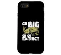 Go Big Or Go Extinct Funny Ichthyology Arapaima Fish Lovers Case for iPhone SE (2020) / 7/8