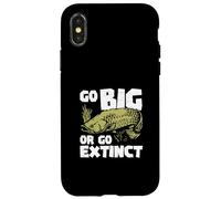 Go Big Or Go Extinct Funny Ichthyology Arapaima Fish Lovers Case for iPhone X/XS