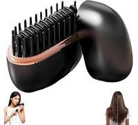 Go Brush Pro,Cordless Hair Straightener Brush,30s Fast Heating Hot Comb,3-Speed Temperature Control,Anti-Scald Shell,for All Hair Types,Travel & Home Use(Black)