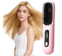 Go Brush Pro for Short Hair, Go Brush Pro UK Hair Cordless with Case, Portable Straightener Brush - Gobrush Pro, Rechargeable Heated Styling Brushes for Travel & Daily