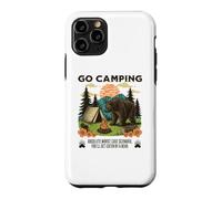 Go Camping Worst Case Scenario You Get Eaten By A Bear Humor Case for iPhone 11 Pro