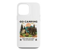 Go Camping Worst Case Scenario You Get Eaten By A Bear Humor Case for iPhone 13 Pro Max