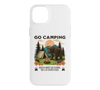 Go Camping Worst Case Scenario You Get Eaten By A Bear Humor Case for iPhone 14 Plus