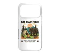 Go Camping Worst Case Scenario You Get Eaten By A Bear Humor Case for iPhone 17 Pro
