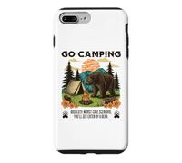 Go Camping Worst Case Scenario You Get Eaten By A Bear Humor Case for iPhone 7 Plus/8 Plus