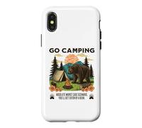 Go Camping Worst Case Scenario You Get Eaten By A Bear Humor Case for iPhone X/XS