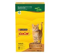 GO-CAT Adult Chicken and Turkey Dry Cat Food 750g (Pack of 5)