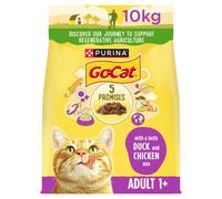 Go-Cat Adult Chicken & Duck Dry Cat Food 10kg (Packaging may vary)