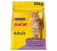 GO-CAT Adult Dry Cat Food Chicken and Duck 10kg Pack | High Quality &