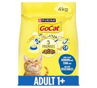 Go-Cat Complete Adult Dry Cat Food with Tuna, Herring and Vegetables, 4 kg