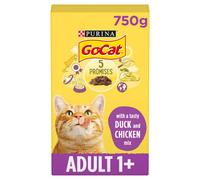 Go-Cat Chicken & Duck Dry Cat Food 750g, Pack of 5