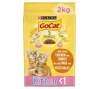 Go Cat Complete Kitten Dry Food with Chicken Milk and Vegetables, 2kg