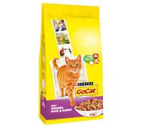 Go-Cat Dry Cat Adult Food Chicken, Duck and Rabbit, 2 kg - Pack of 4