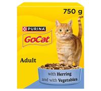 GO-CAT Herring with Vegetables Dry Cat Food 750g (Pack of 5)