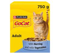 GO-CAT Herring with Vegetables Dry Cat Food 750g (Pack of 5)