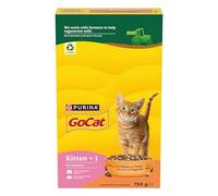 GO-CAT Kitten Chicken, Turkey and Milk Dry Cat Food 750g (Pack of 5)