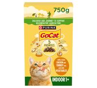 Go-Cat with a Tasty Chicken and Turkey Mix with Vegetables 1+ Years Indoor 750g