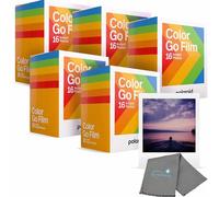 Go Color Film, 80 Photos, 5 Double Packs, Compatible with Polaroid Go Camera, Instant Color Film for Instant Camera, with a Lumintrail Cleaning Cloth