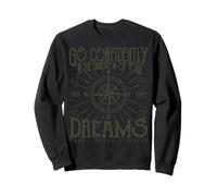 Go Confidently In The Direction Of Your Dreams Compass Sweatshirt