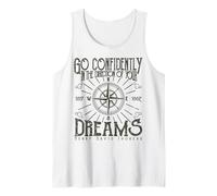 Go Confidently in The Direction of Your Dreams Compass Tank Top