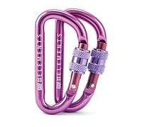 GO!elements Mini Carabiner Micro 6 with screw cap in pack of 2 or 6, Color:MAGIC
