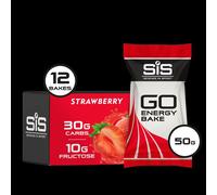 GO Energy 50g Bake - 30g Carbs - Strawberry - 12 Pack Science in Sport Red One Size