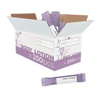 Go Essentials Travel Size Lotion Packets - Single Use Body and Hand Lotion for Hydrated Skin and Toiletries. Airline Friendly - Portable Bulk (250 Packets)