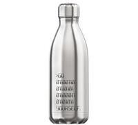 Go F*ck Yourself in Binary Vacuum Insulated Thermal Water Bottle Silver