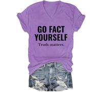 Go Fact Yourself Shirt Go Fact Yourself Truth Matters Shirt Purple