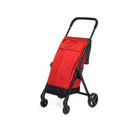 Go Fast Folding Shopping Trolley, Red