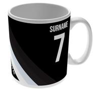 Go Find A Gift Personalised Colour Stripe 11oz Mug for Derby County Fans, Great for Derby County Football Supporters