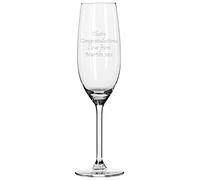 Go Find A Gift Personalised Engraved Glass Champagne Flute 170ml - Any Message